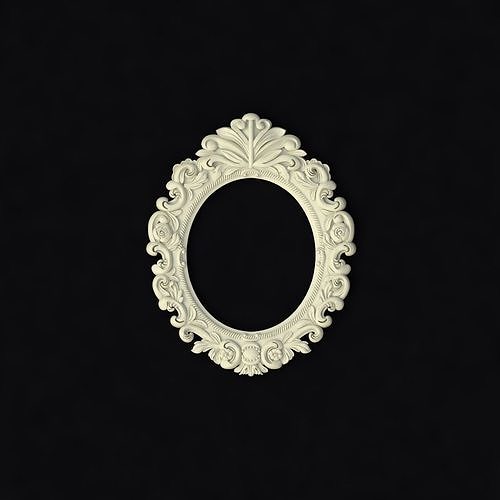 mirror ornate frame 3D model