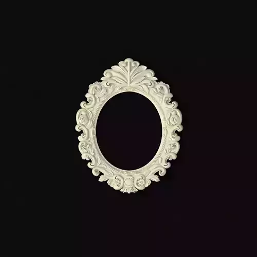 mirror ornate frame 3D model