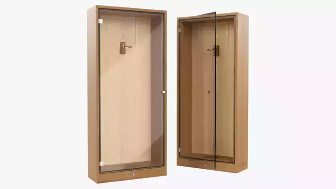 Guitar display cabinet 3D model