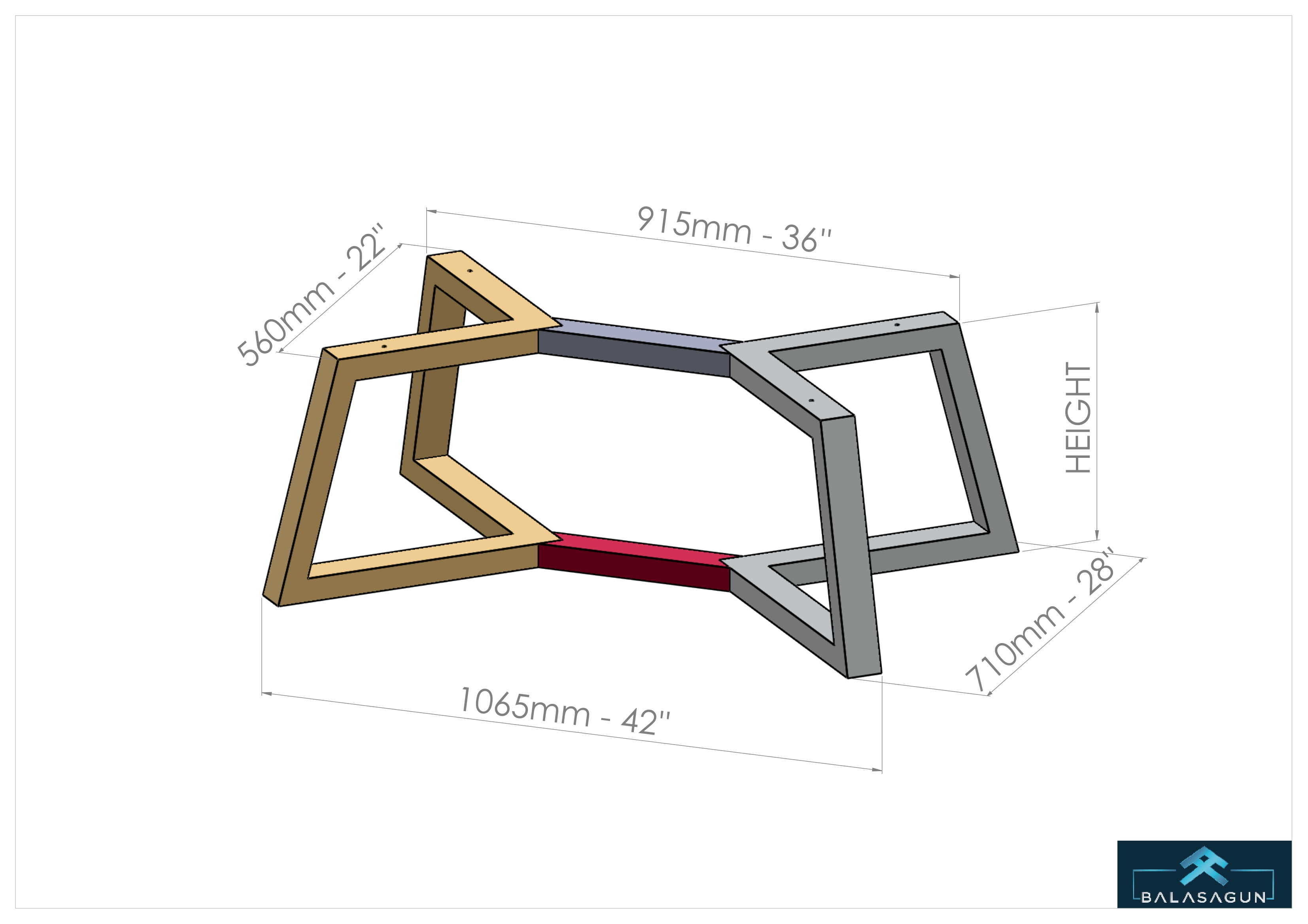 COFFEE TABLE - BALASAGUN GOKA COFFEE TABLE Free 3D model_3