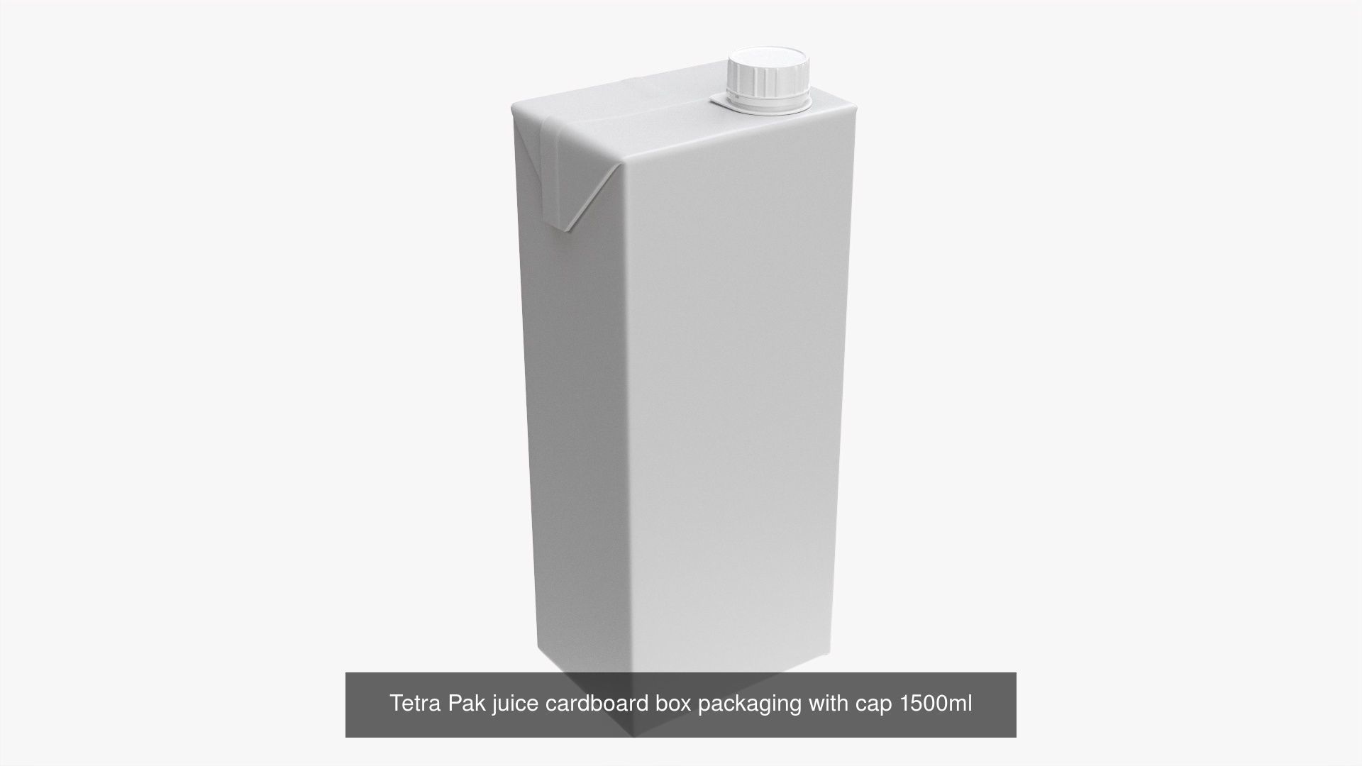 Tetra Pak cardboard box packaging with HeliCap 3D Model Collection_3