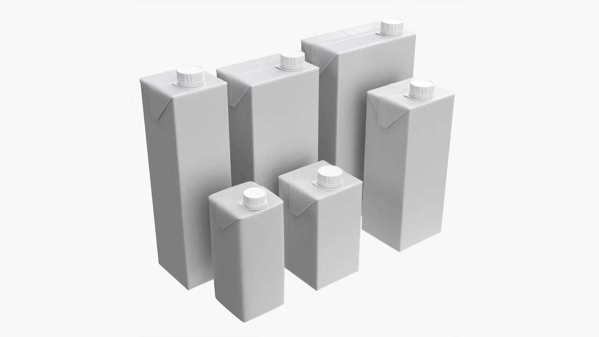 Tetra Pak cardboard box packaging with HeliCap 3D Model Collection_0