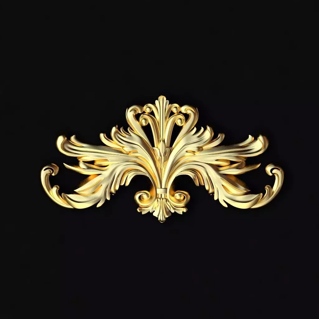 dekor gold ornament 3D model