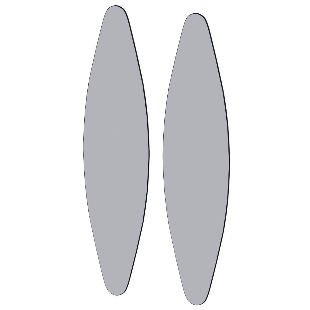 Oval mirror Dioscuri by Riflessi 3D model_2