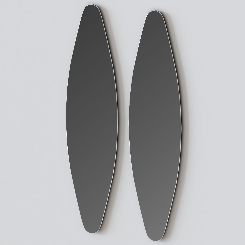 Oval mirror Dioscuri by Riflessi 3D model_1