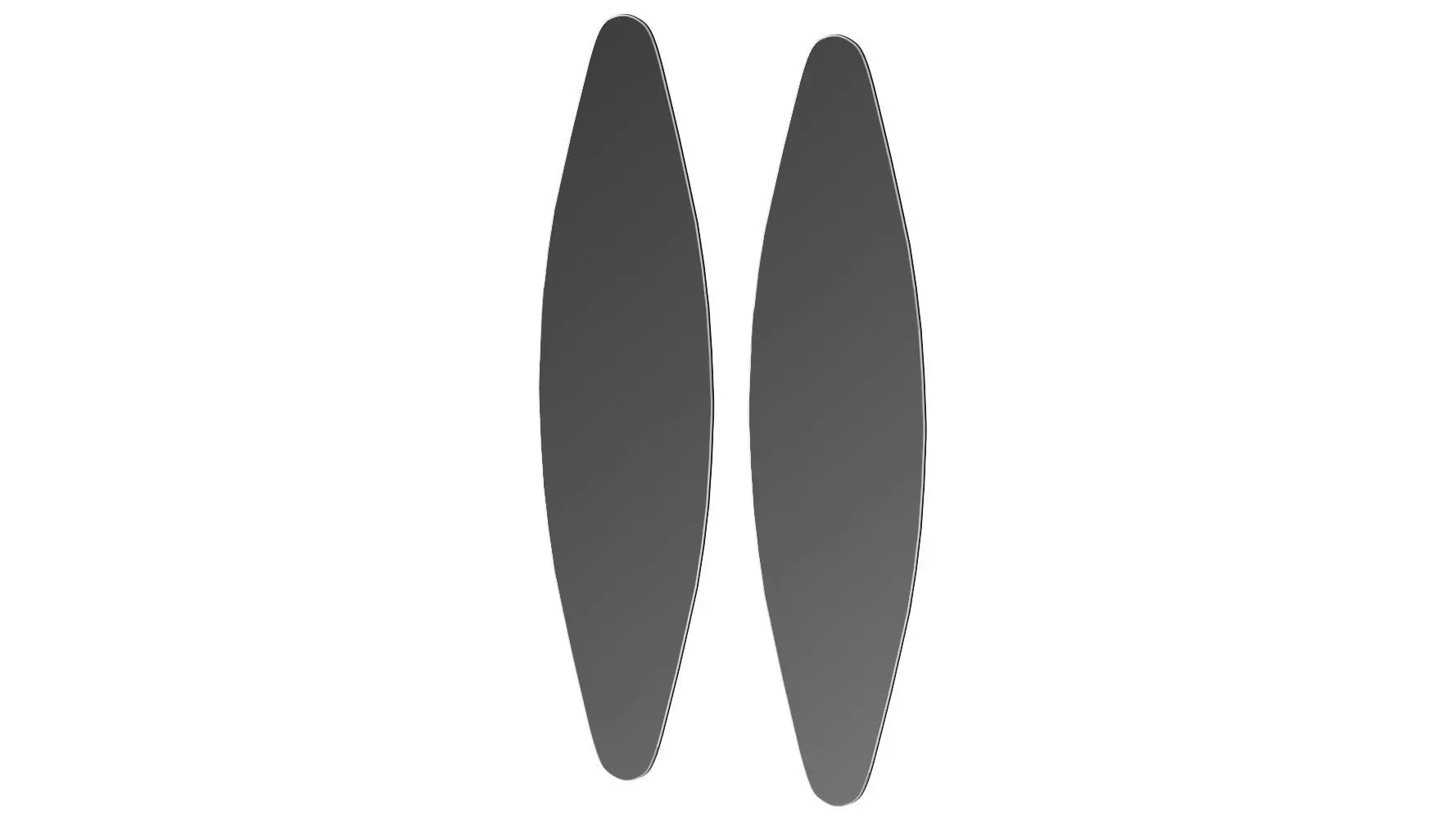 Oval mirror Dioscuri by Riflessi 3D model_0