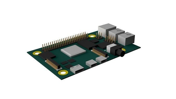 Raspberry Pi 3D model