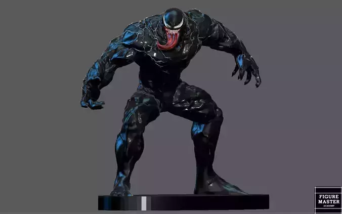 VENOM MOVIE TOM HARDY STATUE FULL SET SIMPLE BASE
