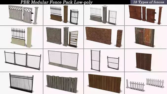 Modular Fence Pack PBR