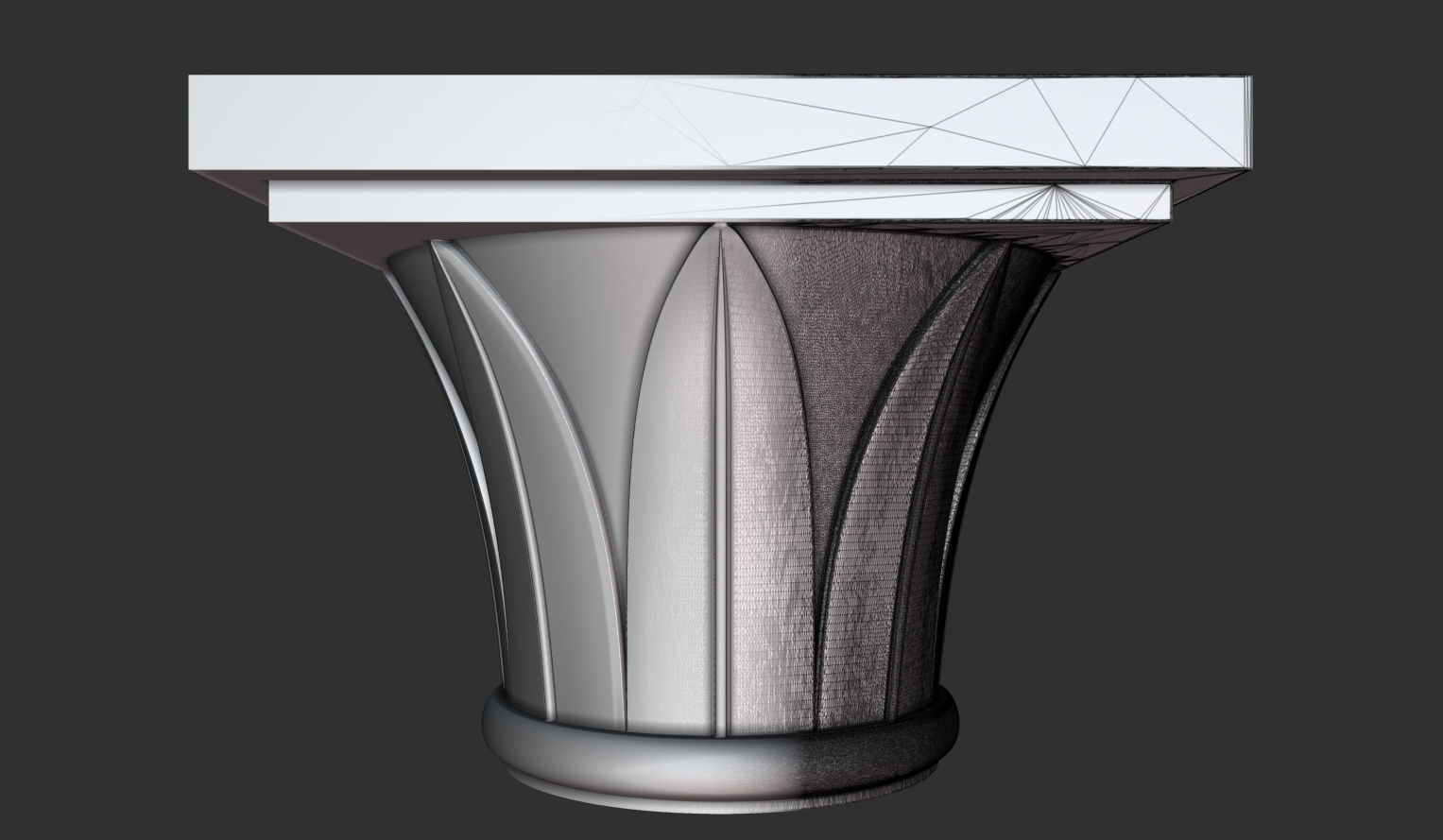 9 Romanic and Gothic capitals 3D model_3