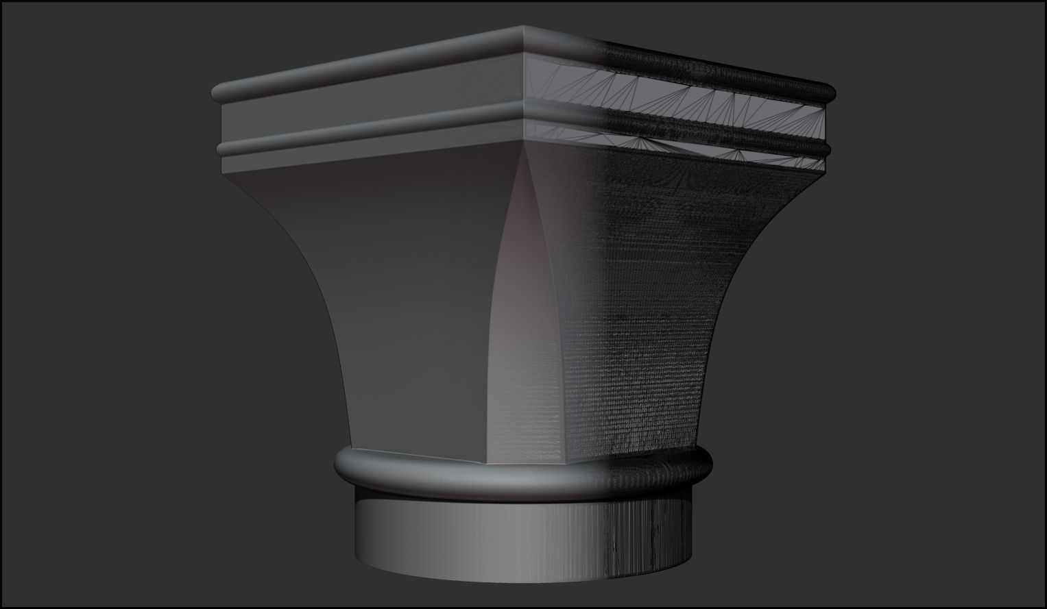 9 Romanic and Gothic capitals 3D model_2