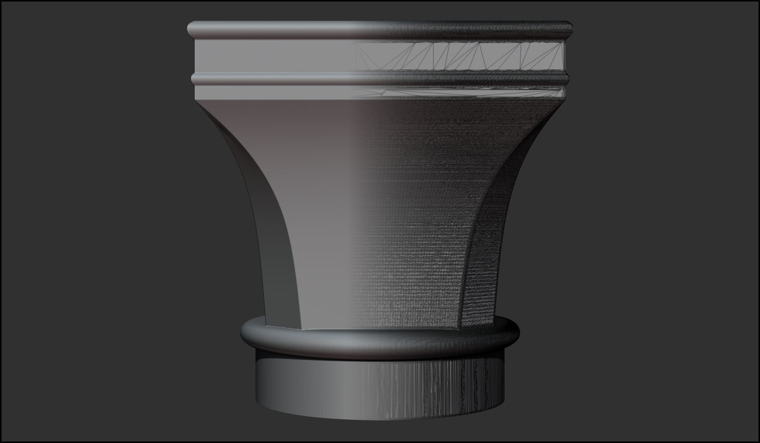 9 Romanic and Gothic capitals 3D model_1