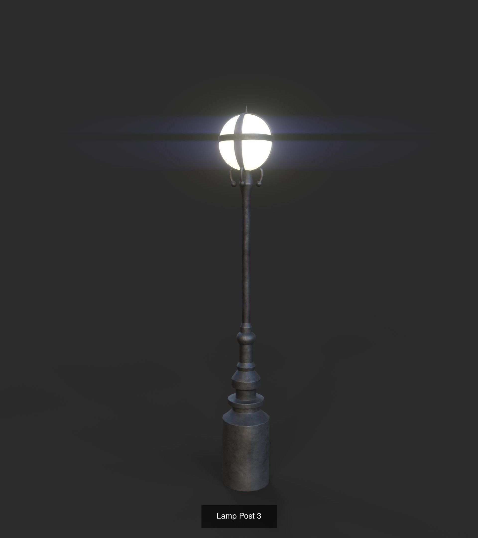 Urban Lights Pack 3D Model Collection_7