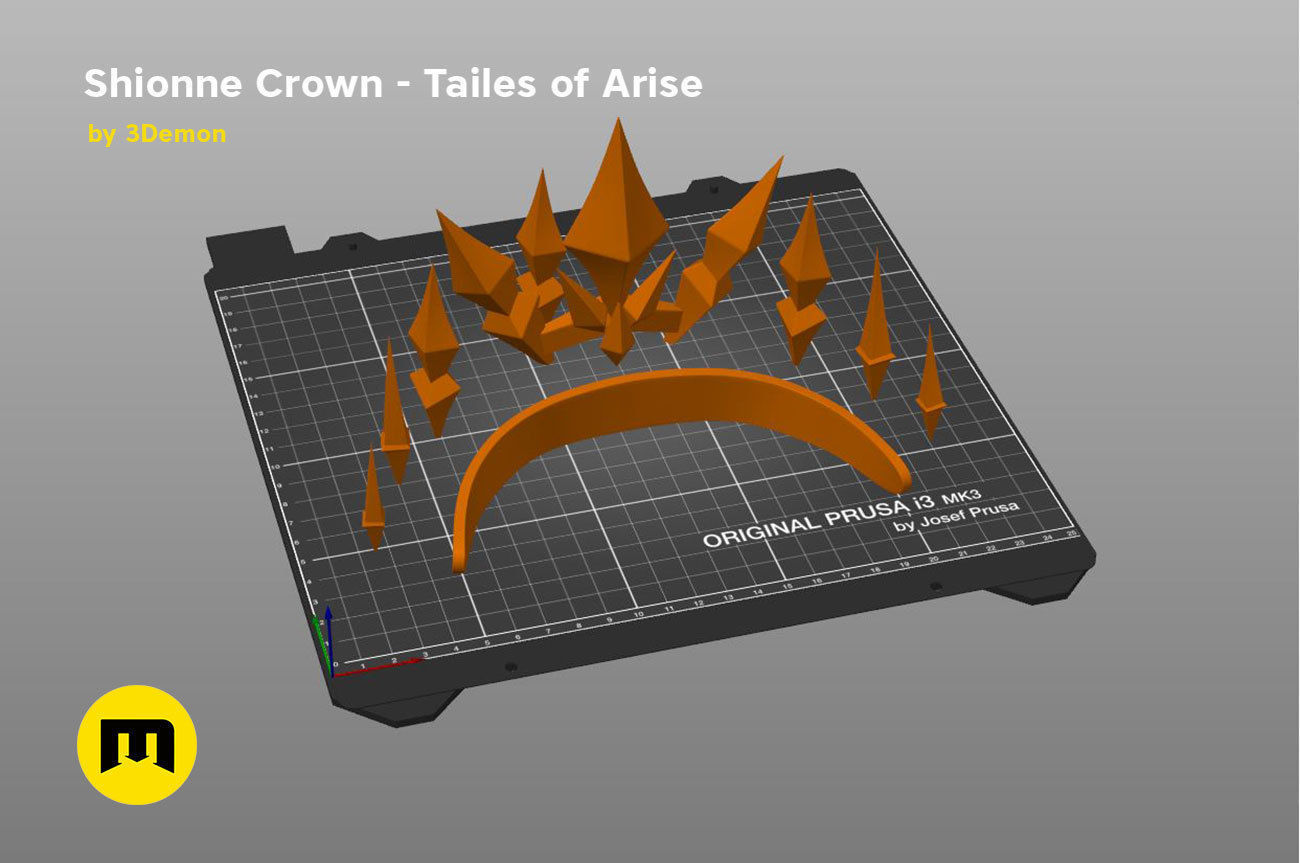 Shionne crown Tale of Arise 3D print model_7
