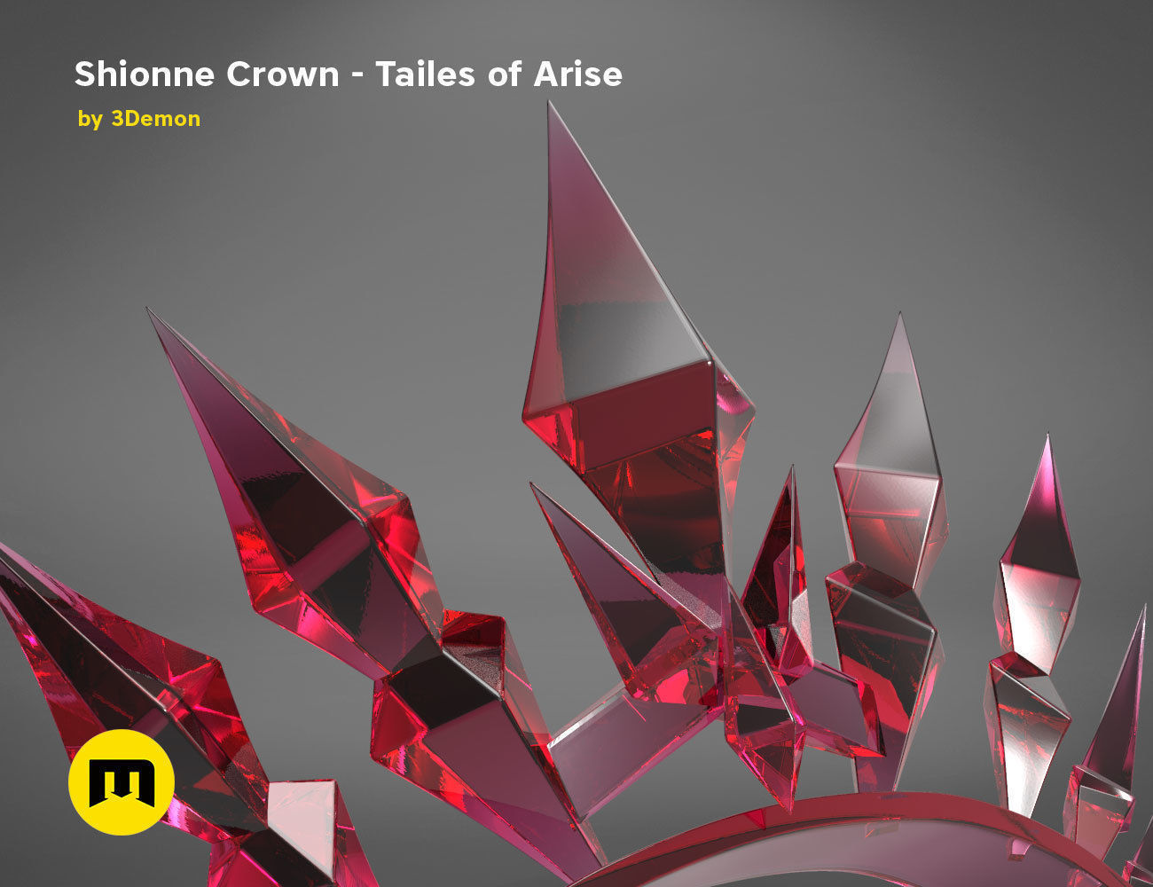 Shionne crown Tale of Arise 3D print model_6