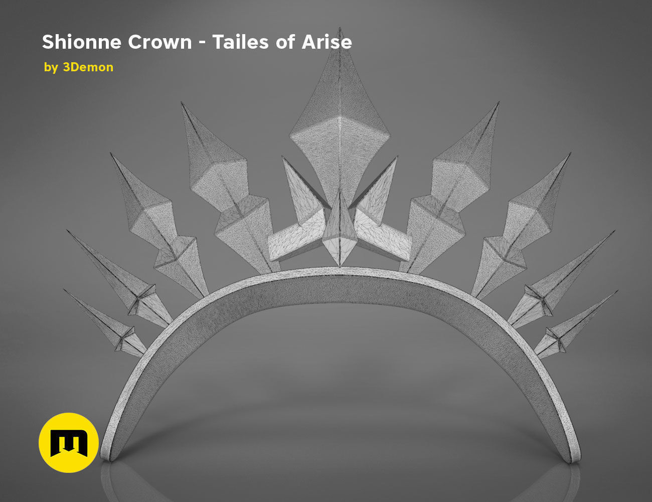Shionne crown Tale of Arise 3D print model_11