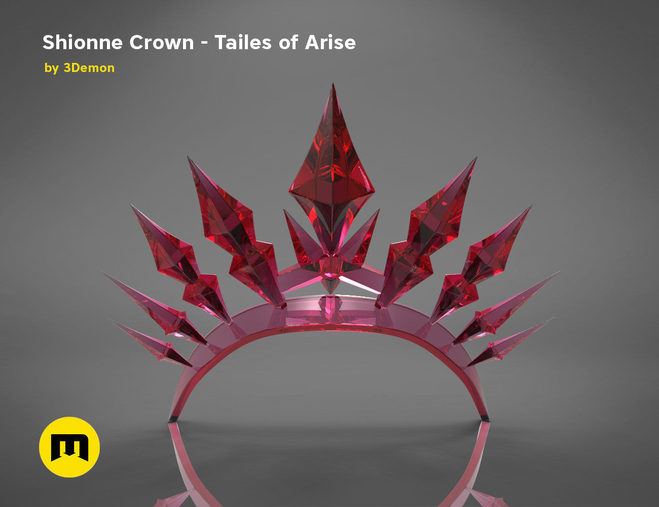 Shionne crown Tale of Arise 3D print model_2