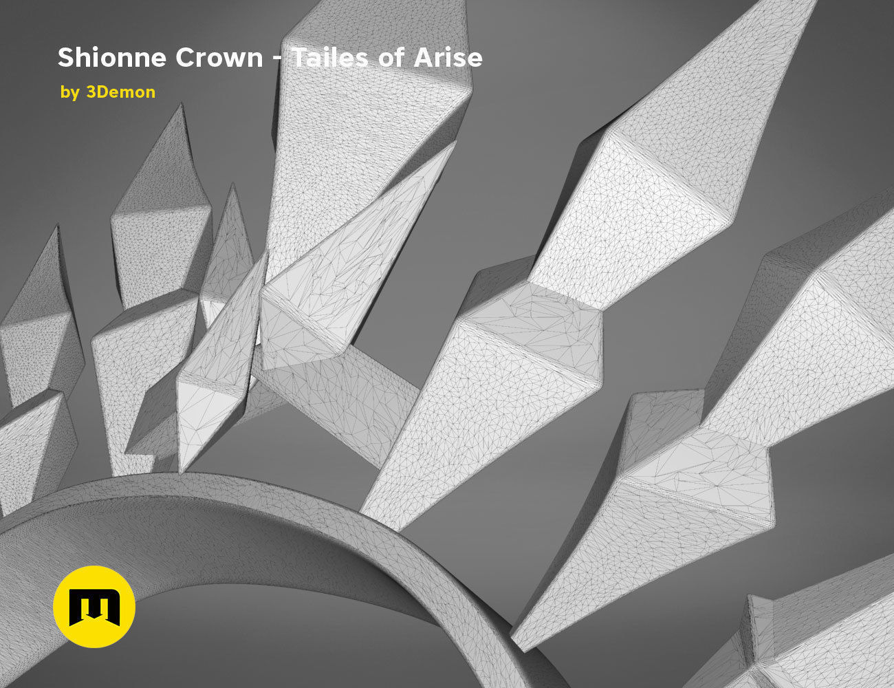 Shionne crown Tale of Arise 3D print model_12
