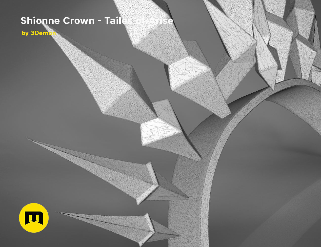Shionne crown Tale of Arise 3D print model_13