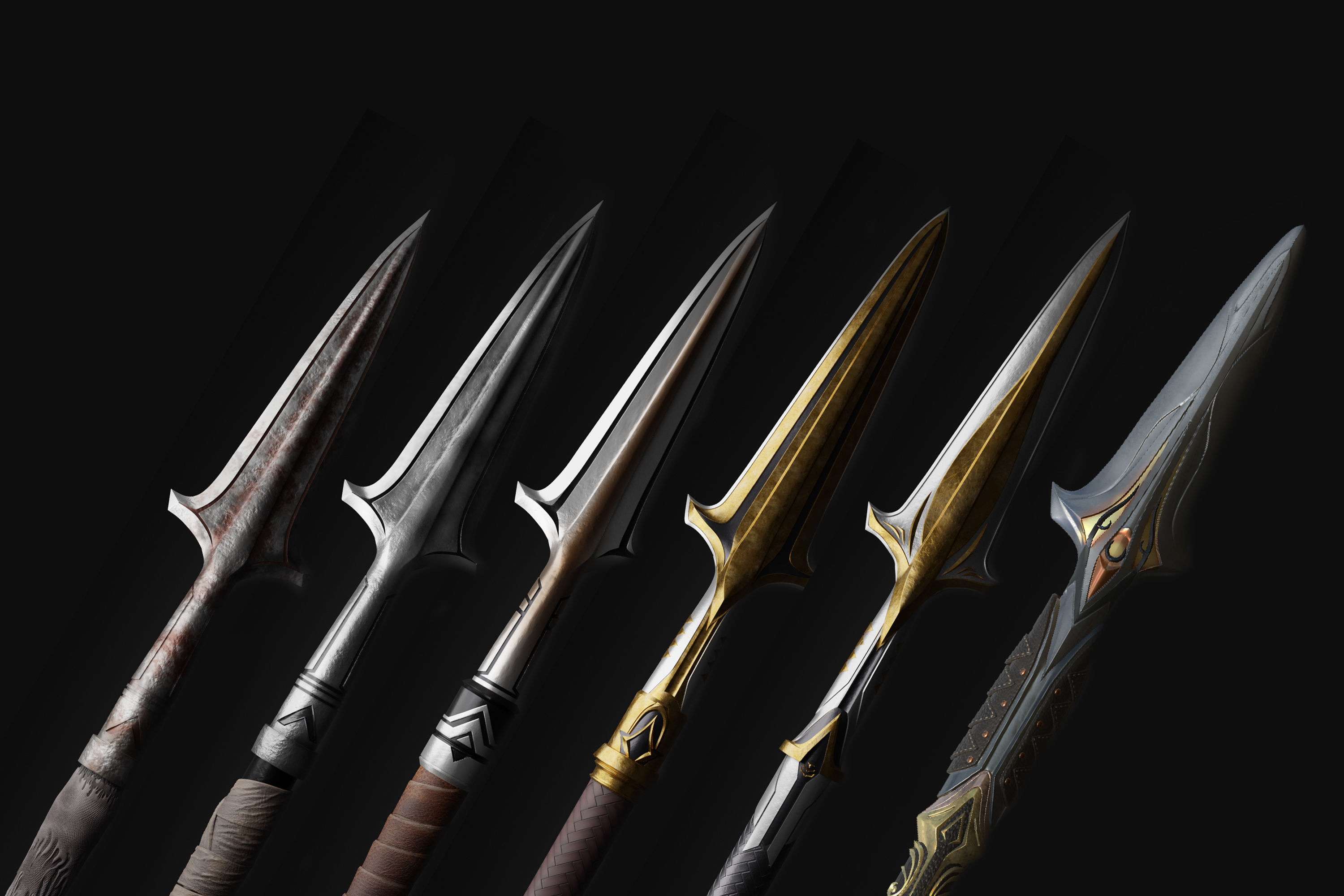 Broken Spear of Leonidas All level 1-6 included all model 3D Model Collection_1