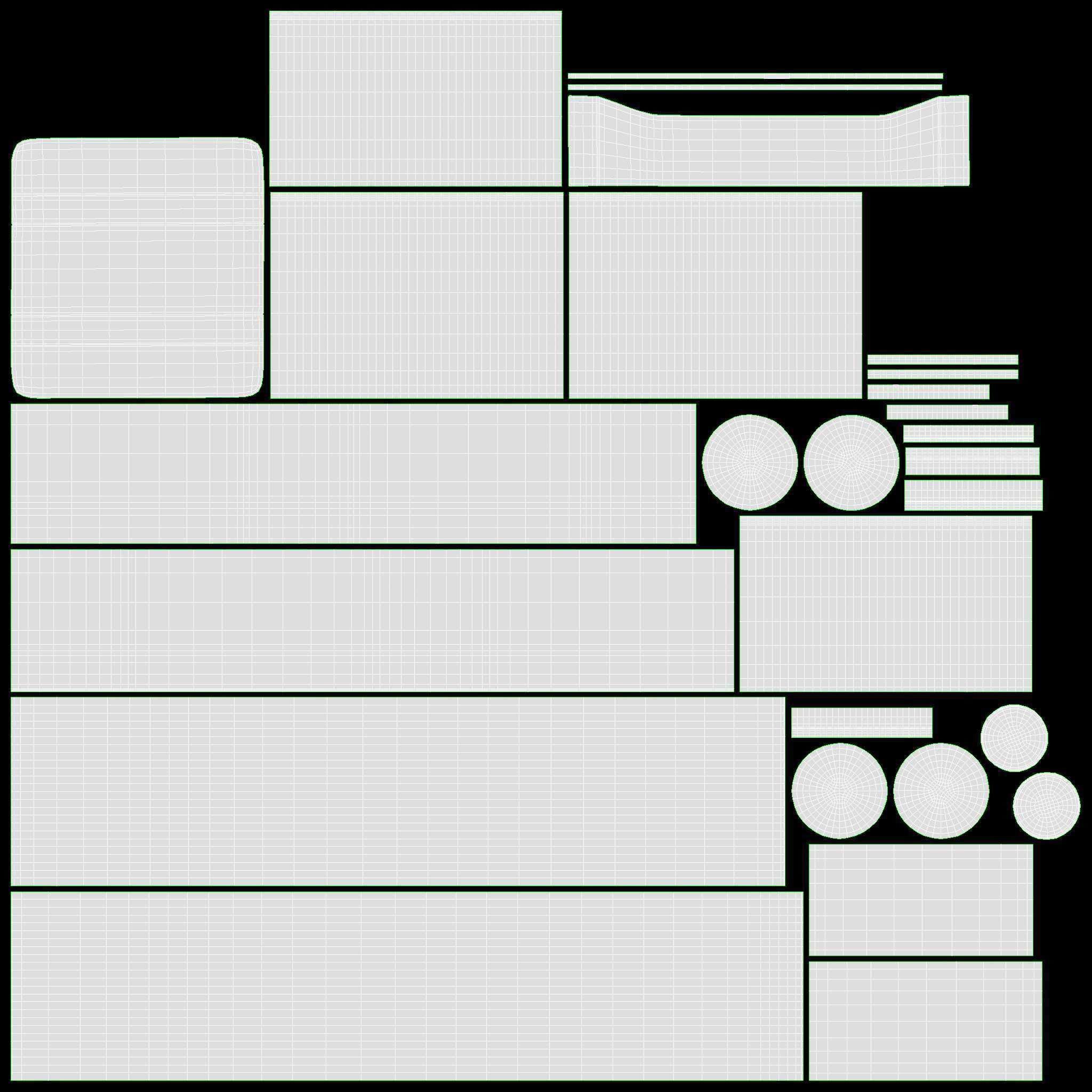 Short guitar stand 01 3D model_15