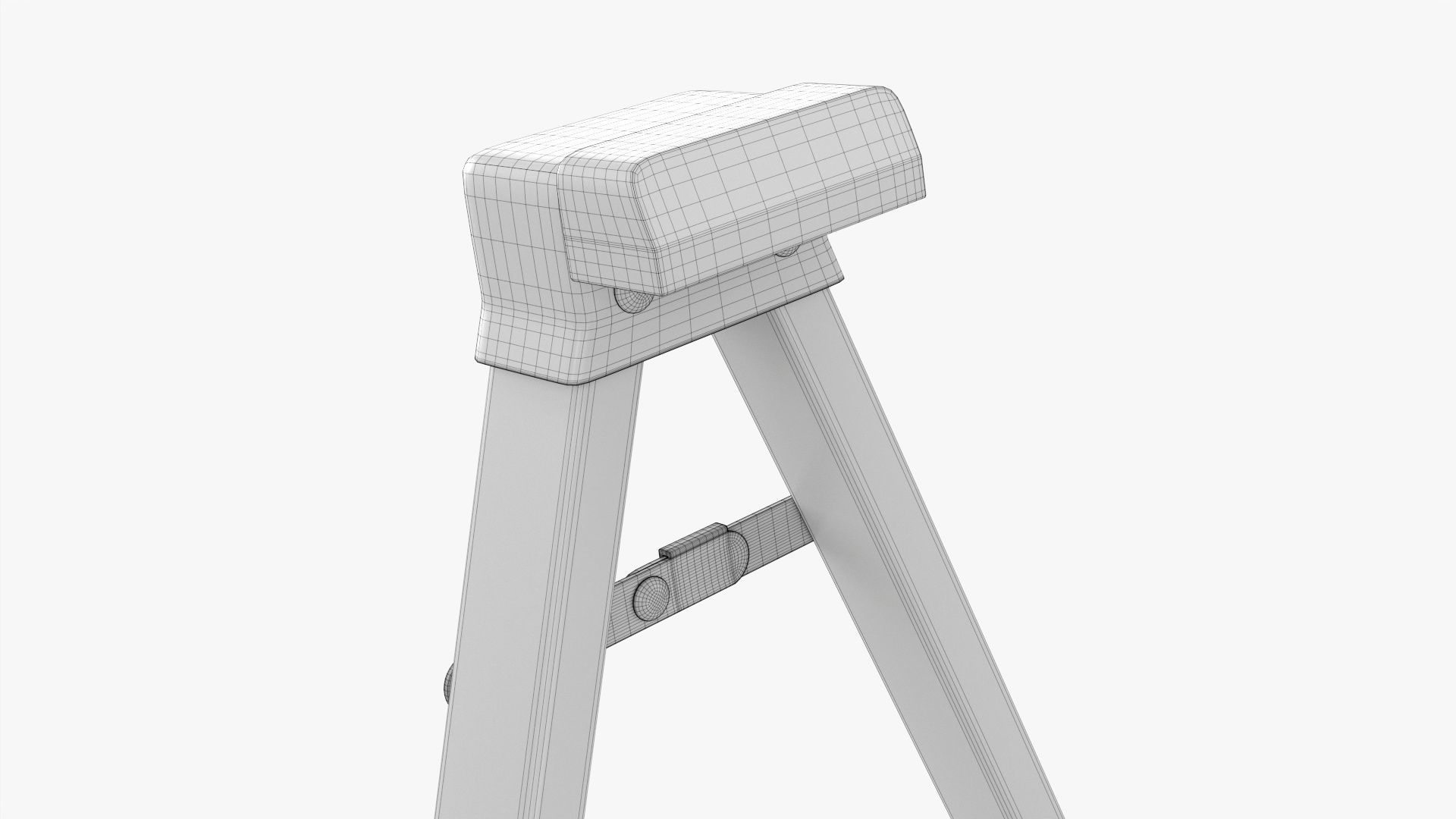 Short guitar stand 01 3D model_8