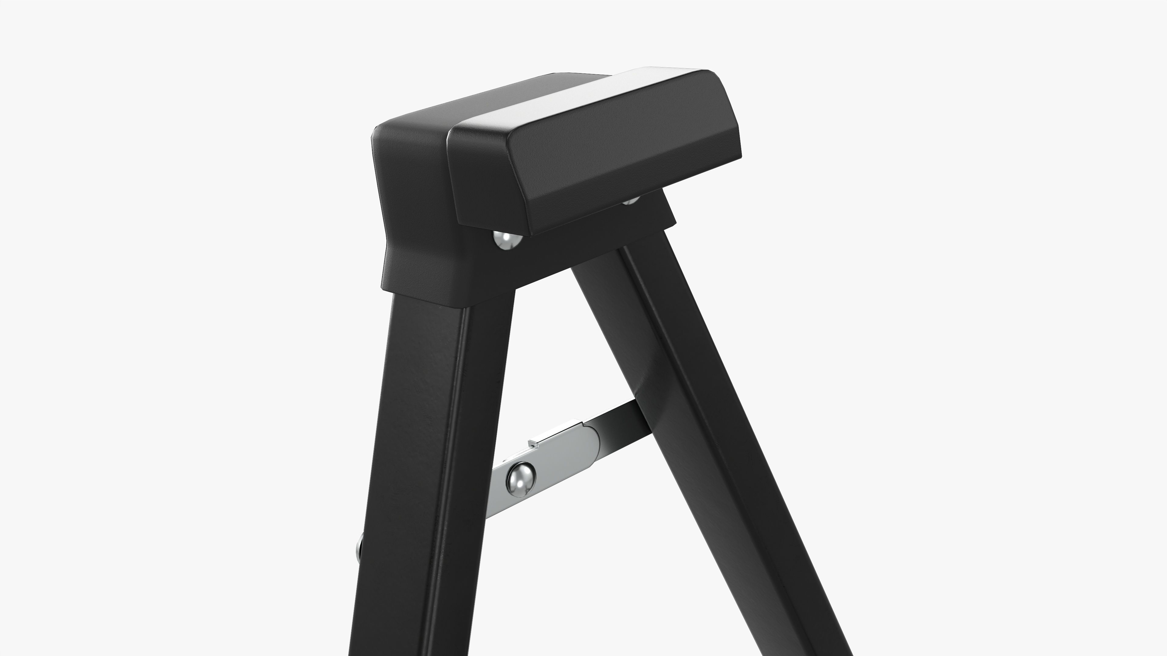 Short guitar stand 01 3D model_2