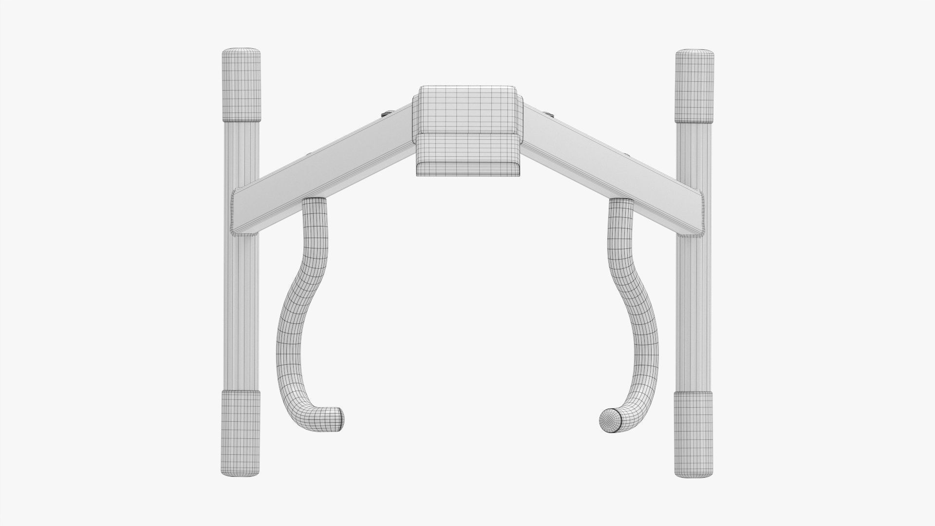 Short guitar stand 01 3D model_11