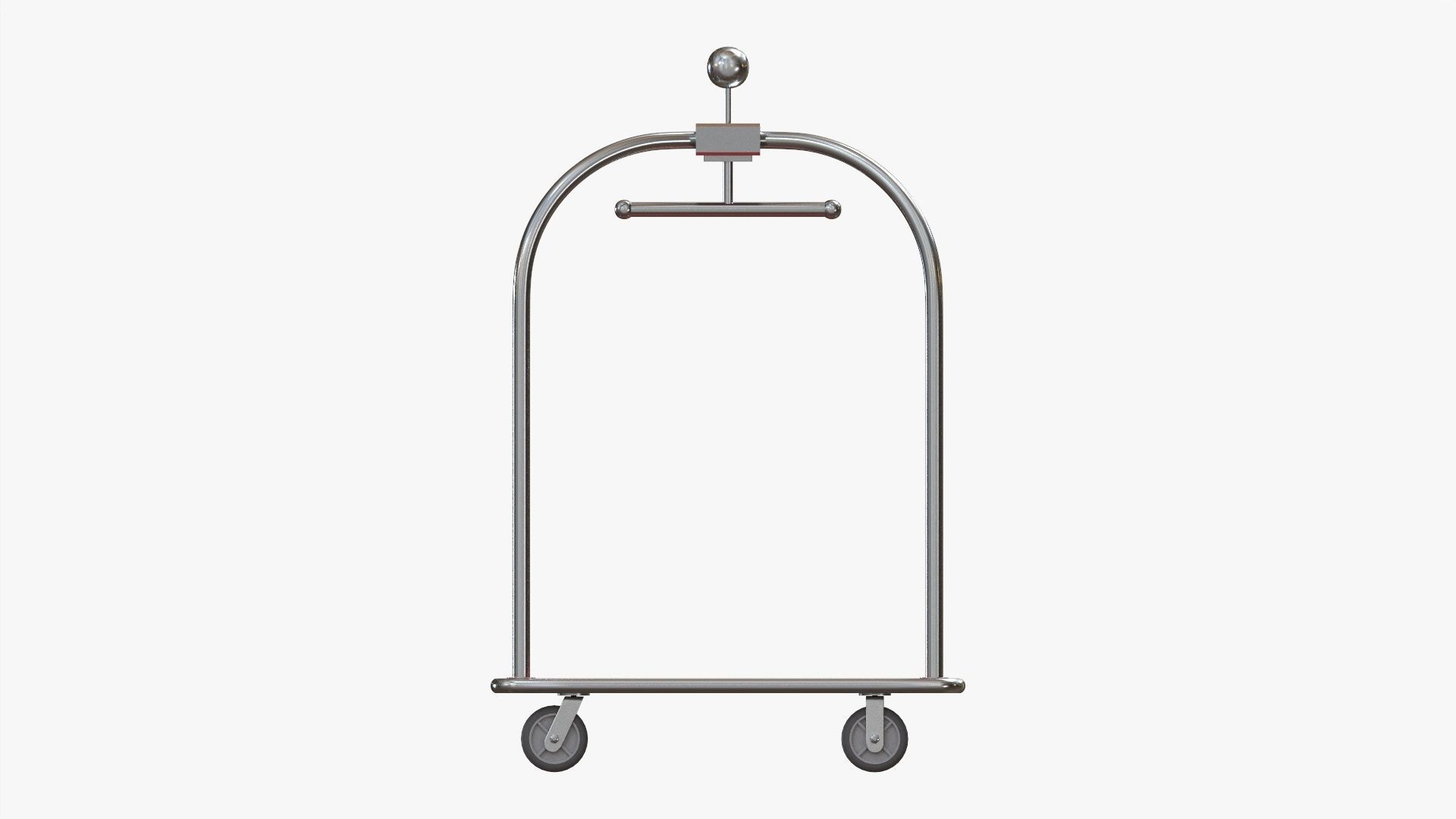 Hotel cart 01 3D model_3