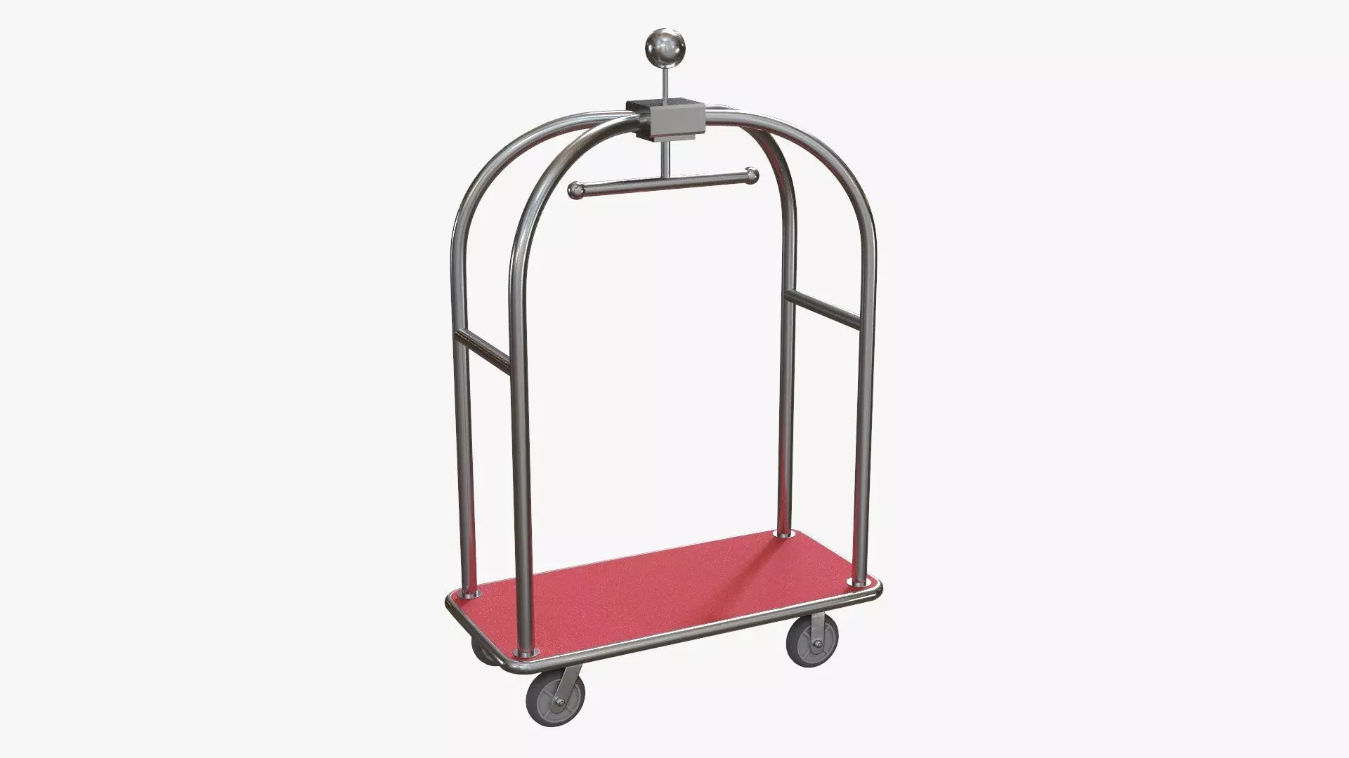 Hotel cart 01 3D model_0