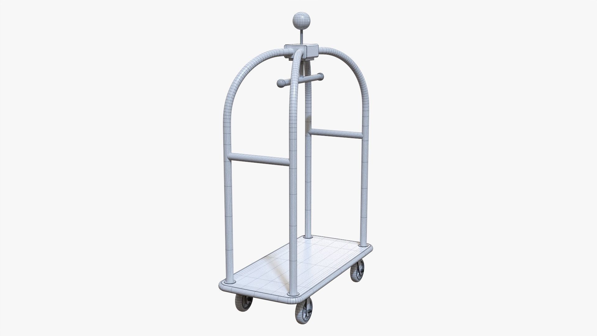 Hotel cart 01 3D model_7