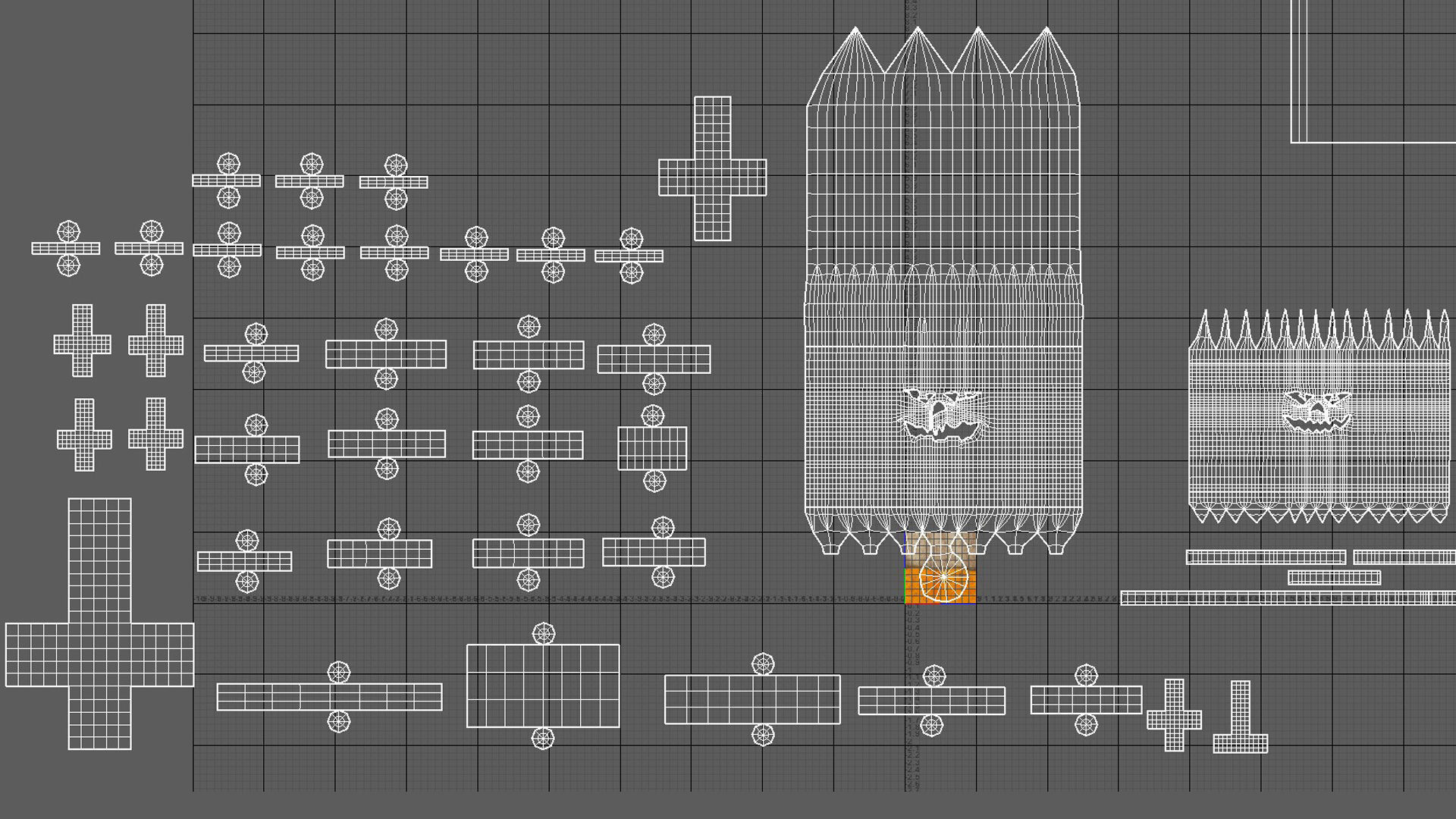 pumpkin with burning coals 3D model_24