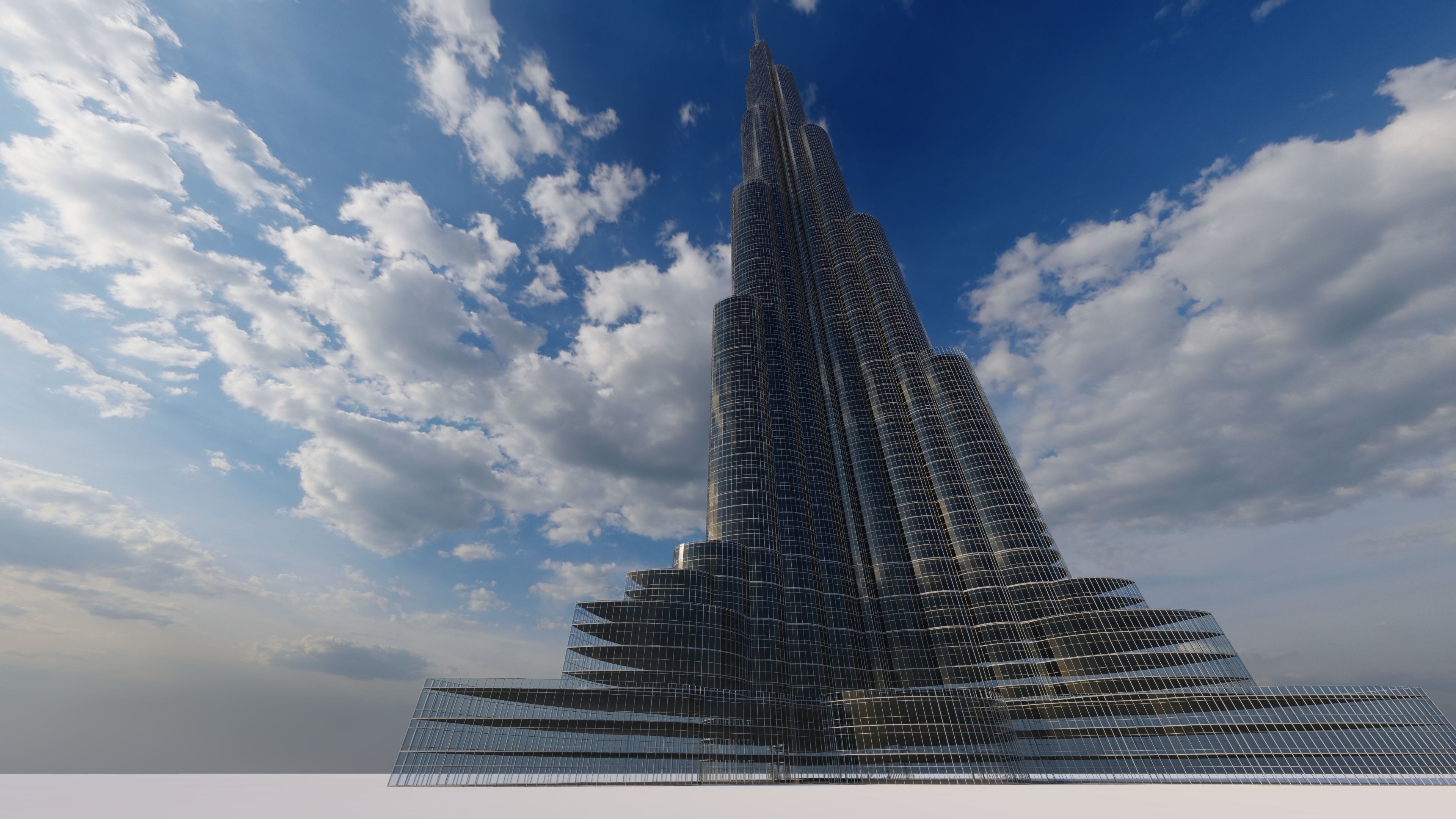 Khalifa Tower  3D model_3