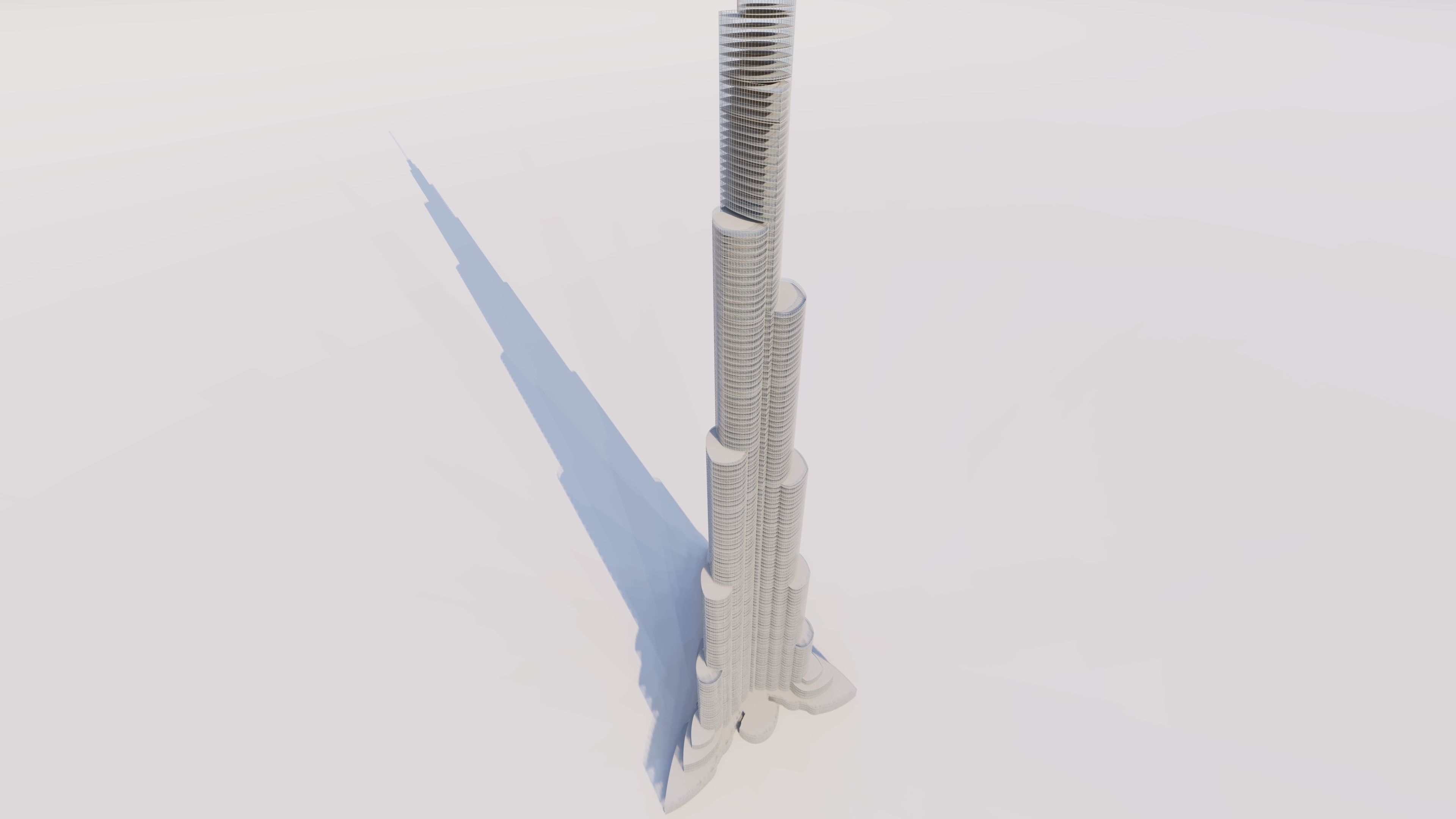 Khalifa Tower  3D model_5