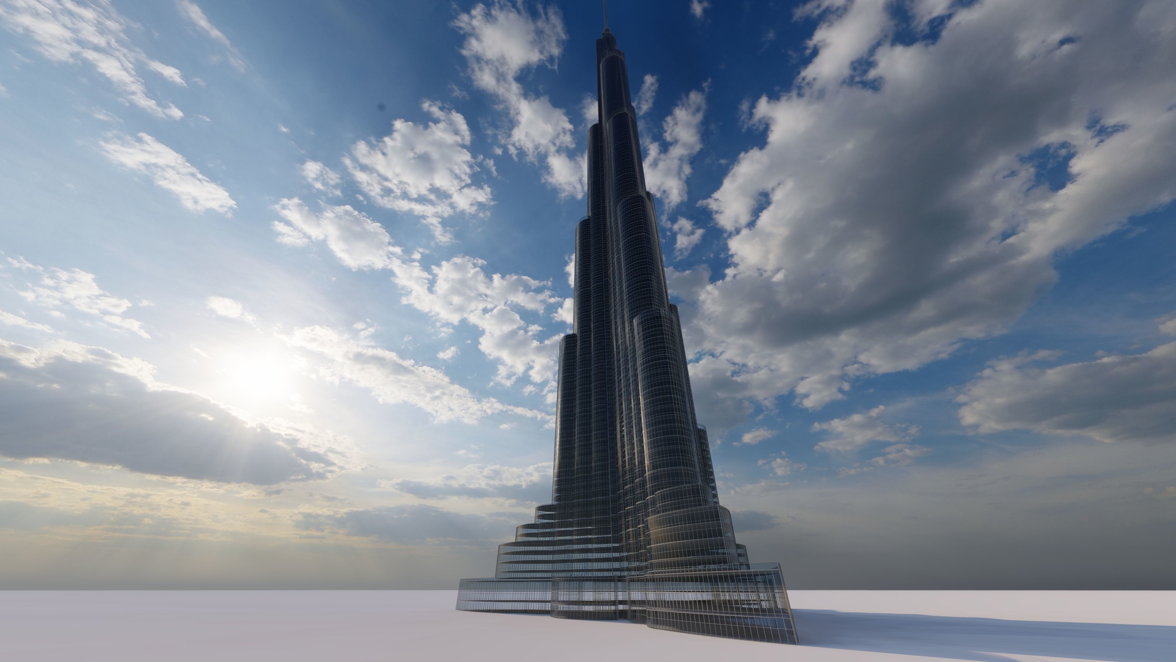 Khalifa Tower  3D model_2