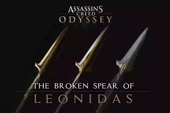 Broken Spear of Leonidas Level 4-6 3D Model Collection