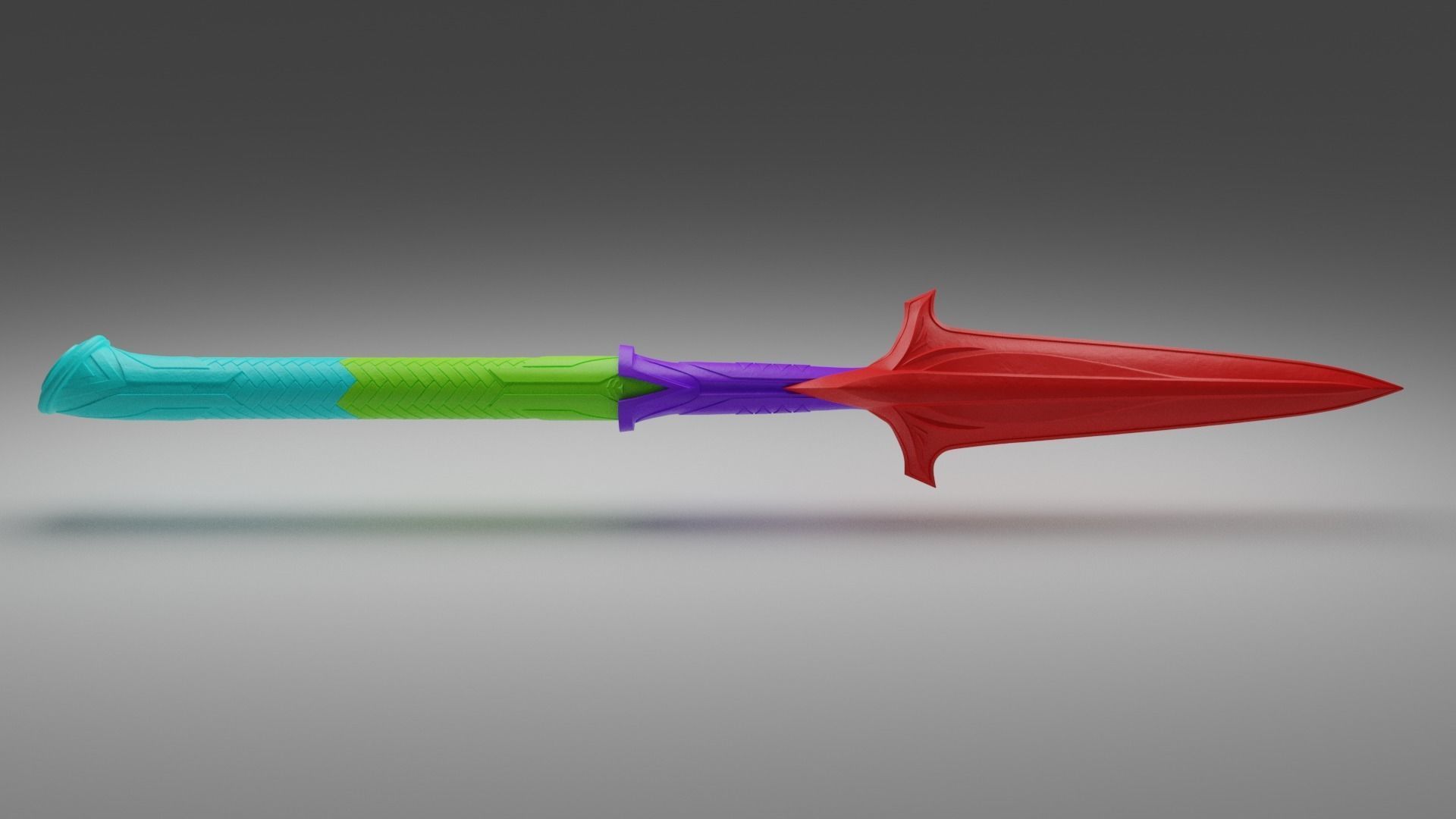 Broken Spear of Leonidas Level 4-6 3D Model Collection_8