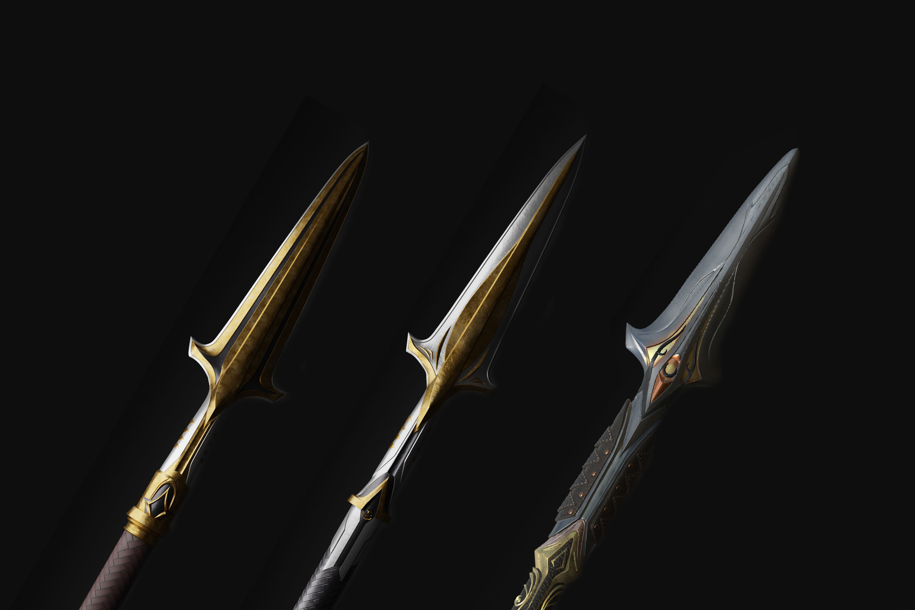 Broken Spear of Leonidas Level 4-6 3D Model Collection_1