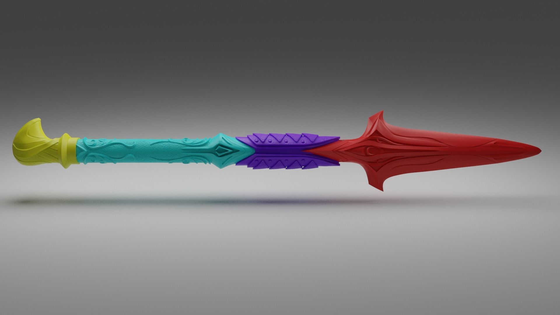 Broken Spear of Leonidas Level 4-6 3D Model Collection_10