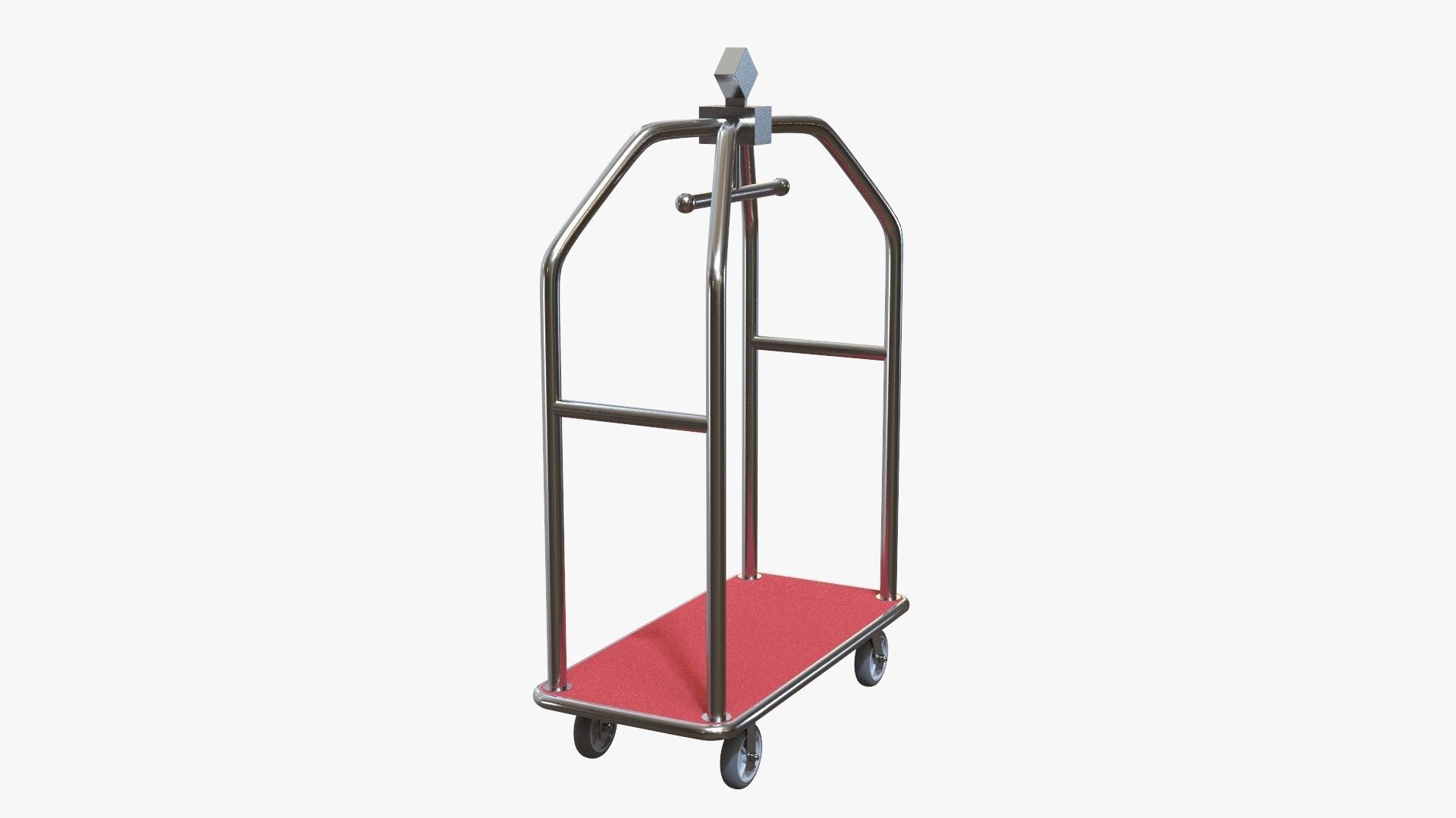 Hotel cart 02 3D model_1