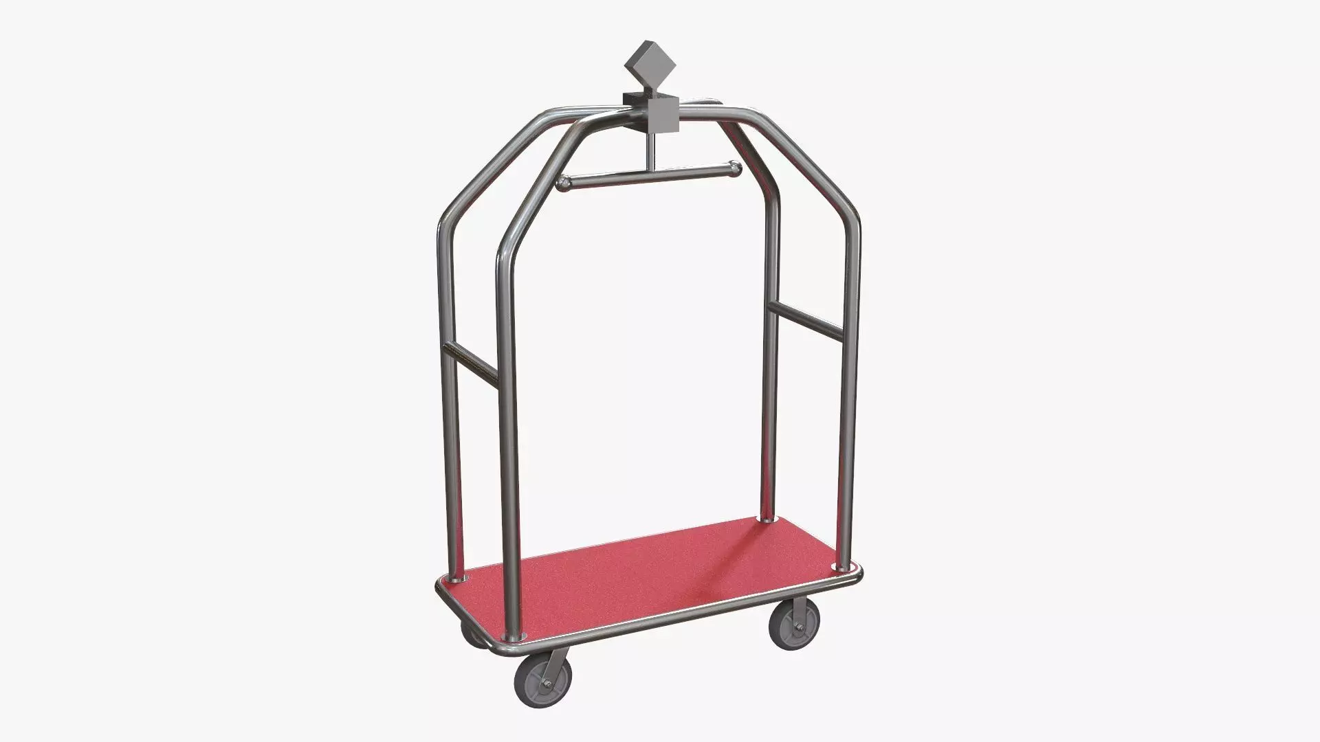 Hotel cart 02 3D model_0