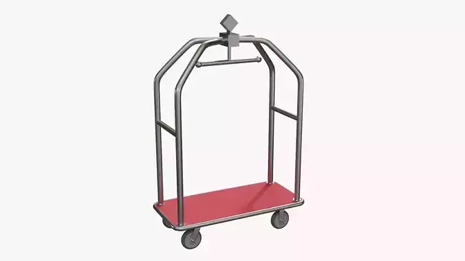 Hotel cart 02 3D model