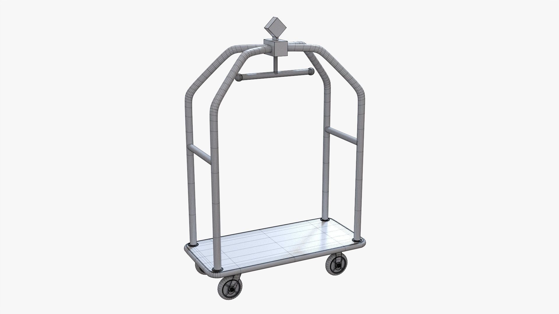 Hotel cart 02 3D model_6
