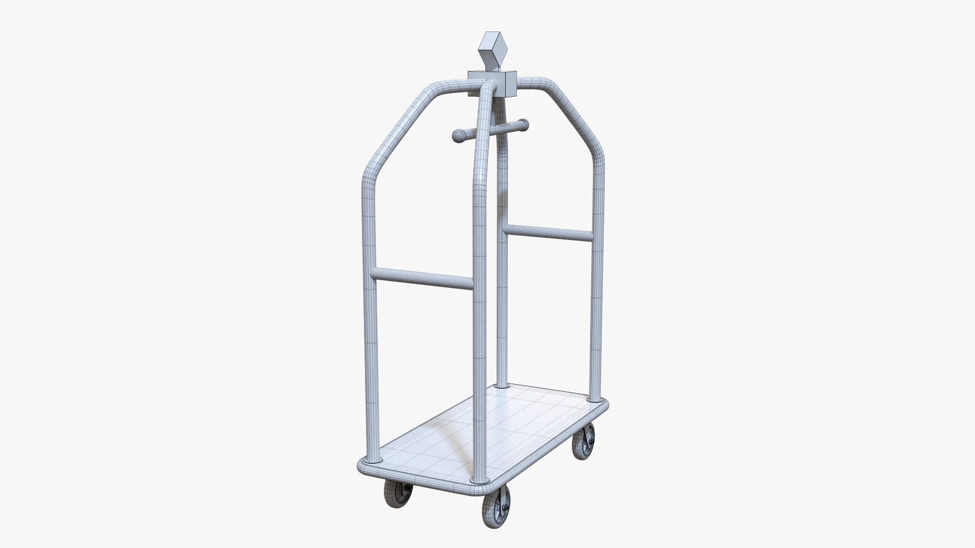 Hotel cart 02 3D model_7