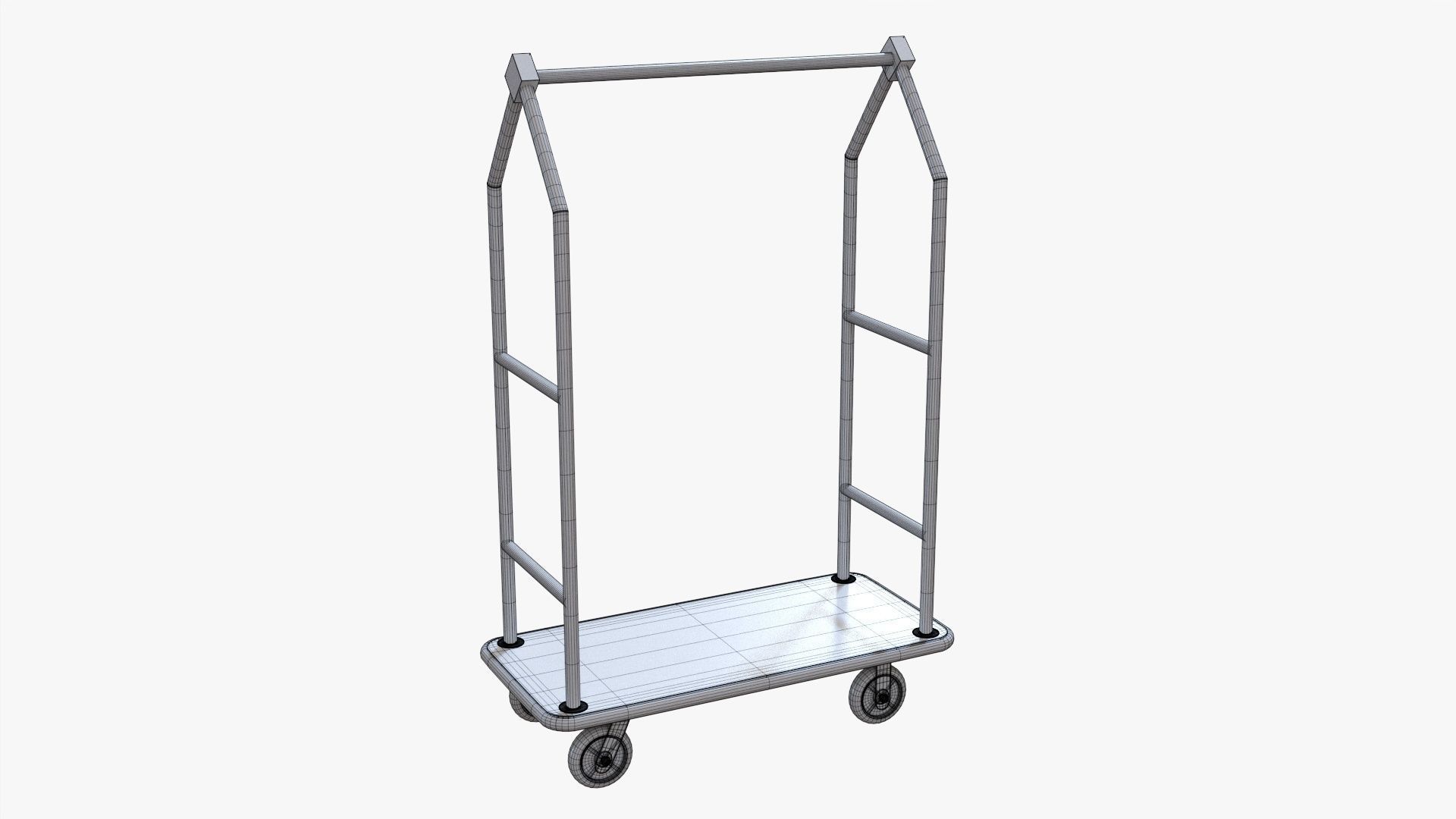 Hotel cart 04 3D model_6
