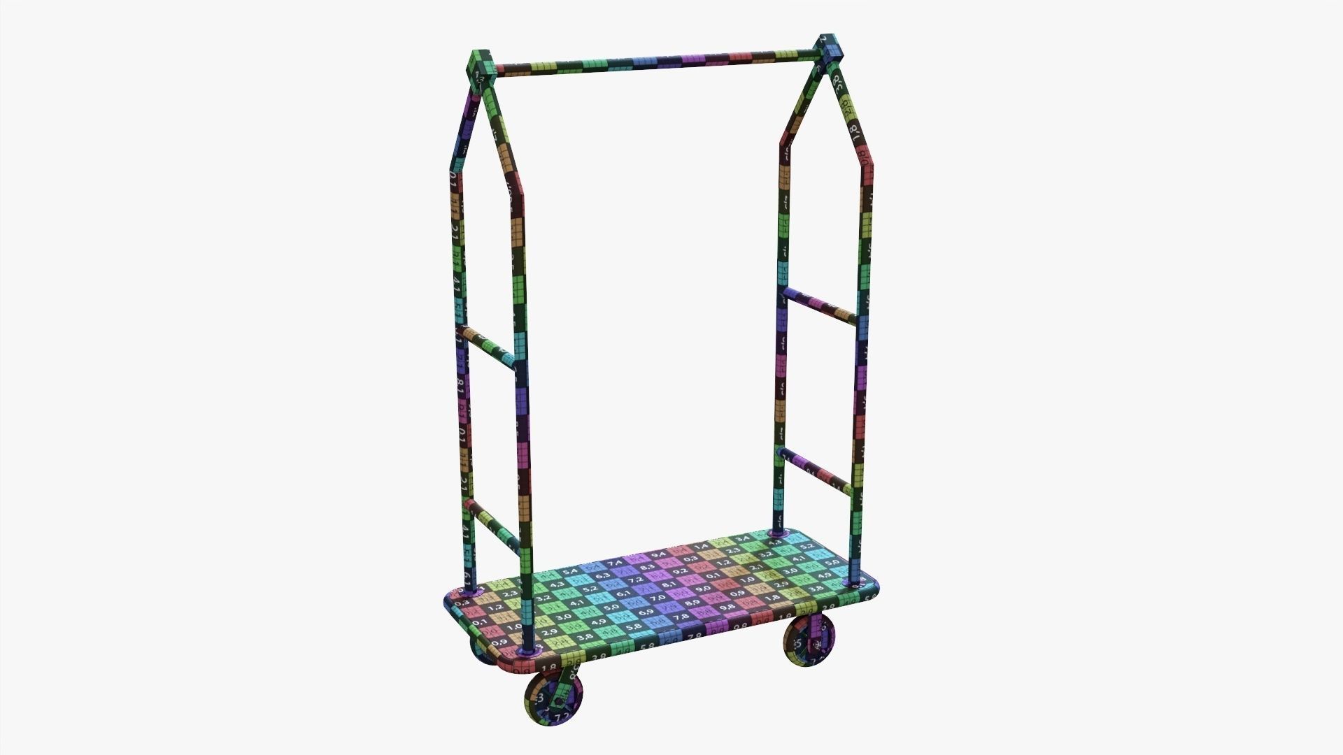 Hotel cart 04 3D model_12