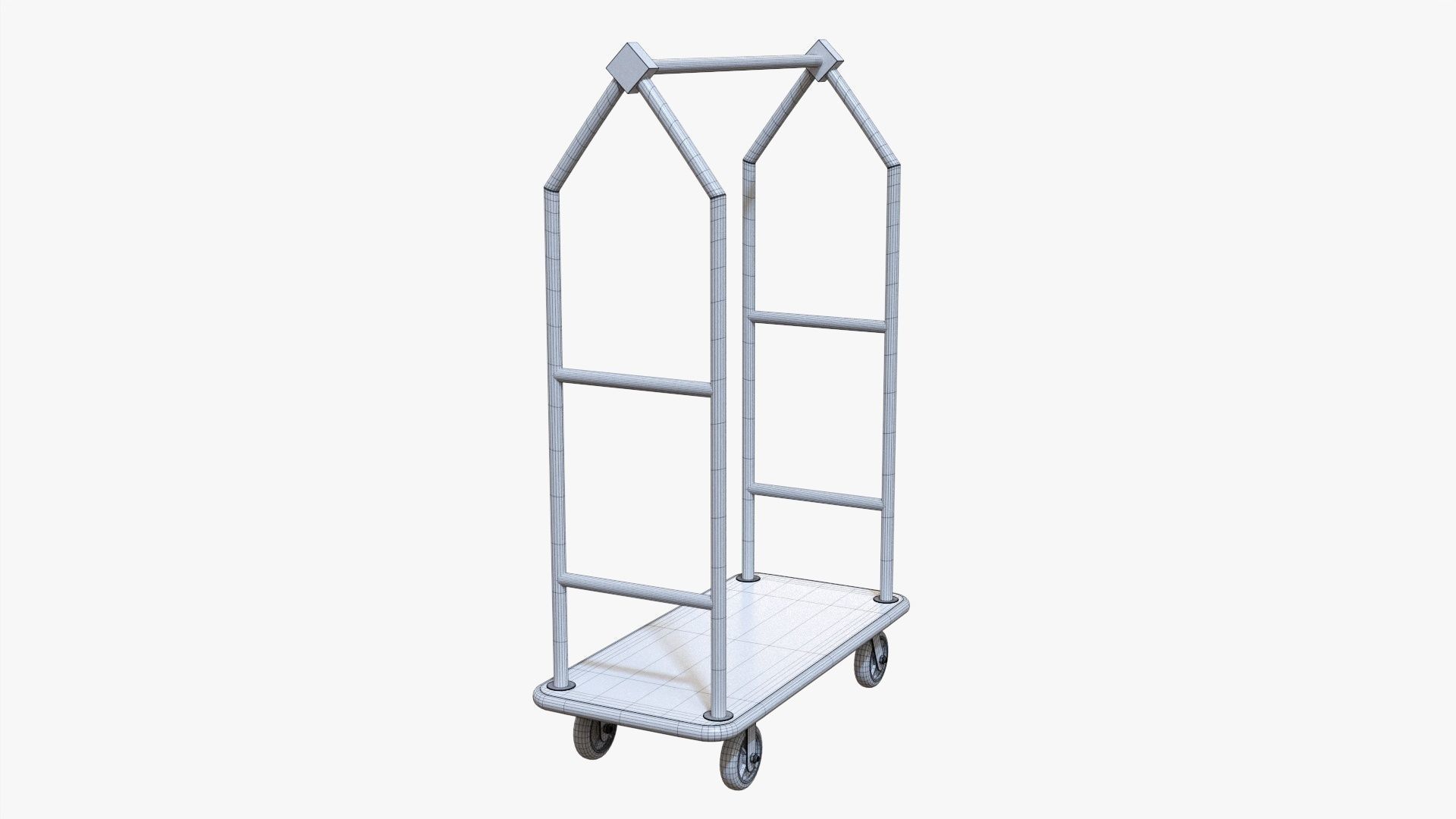 Hotel cart 04 3D model_7