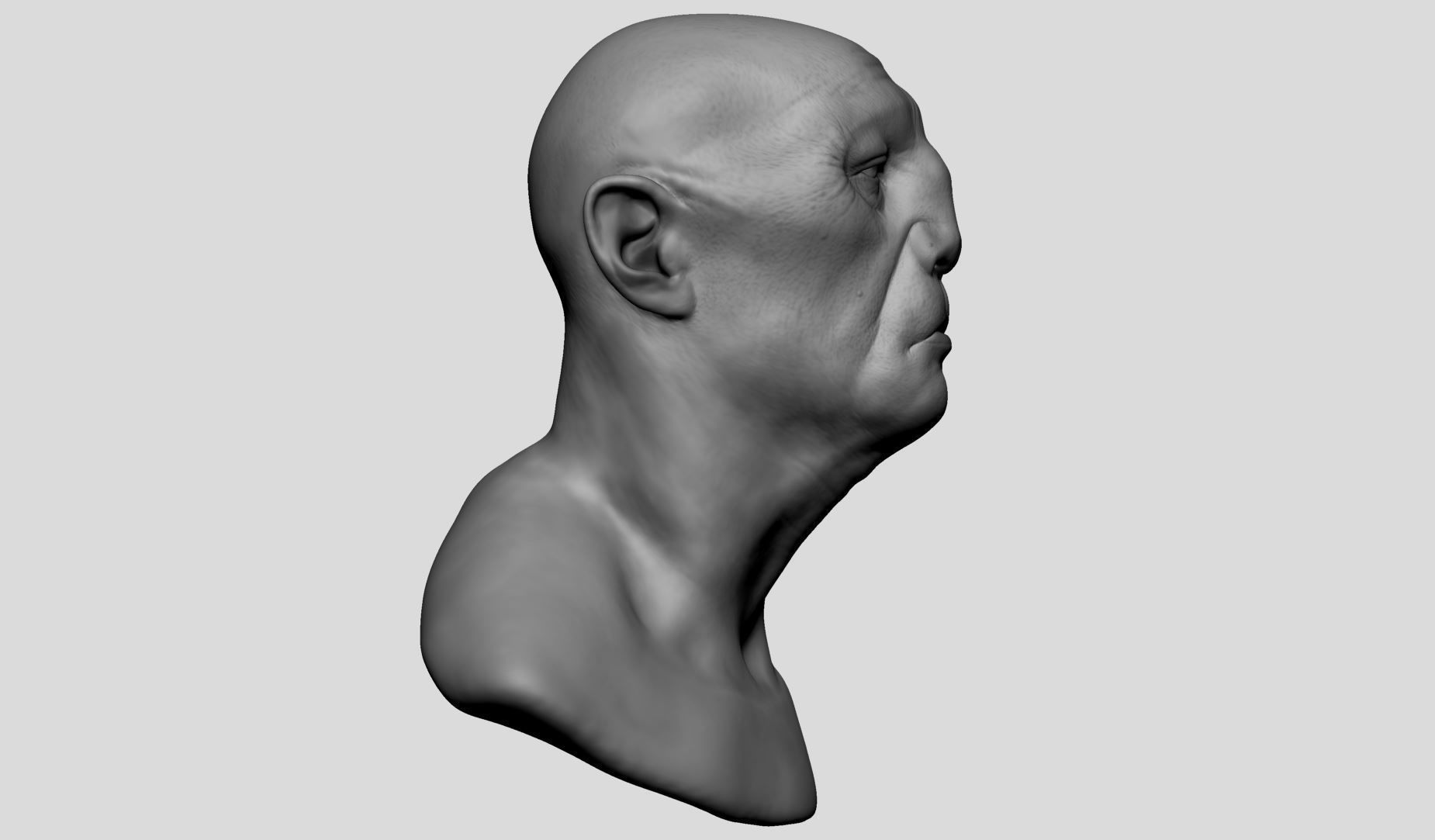 Creature Head v21 3D model_6
