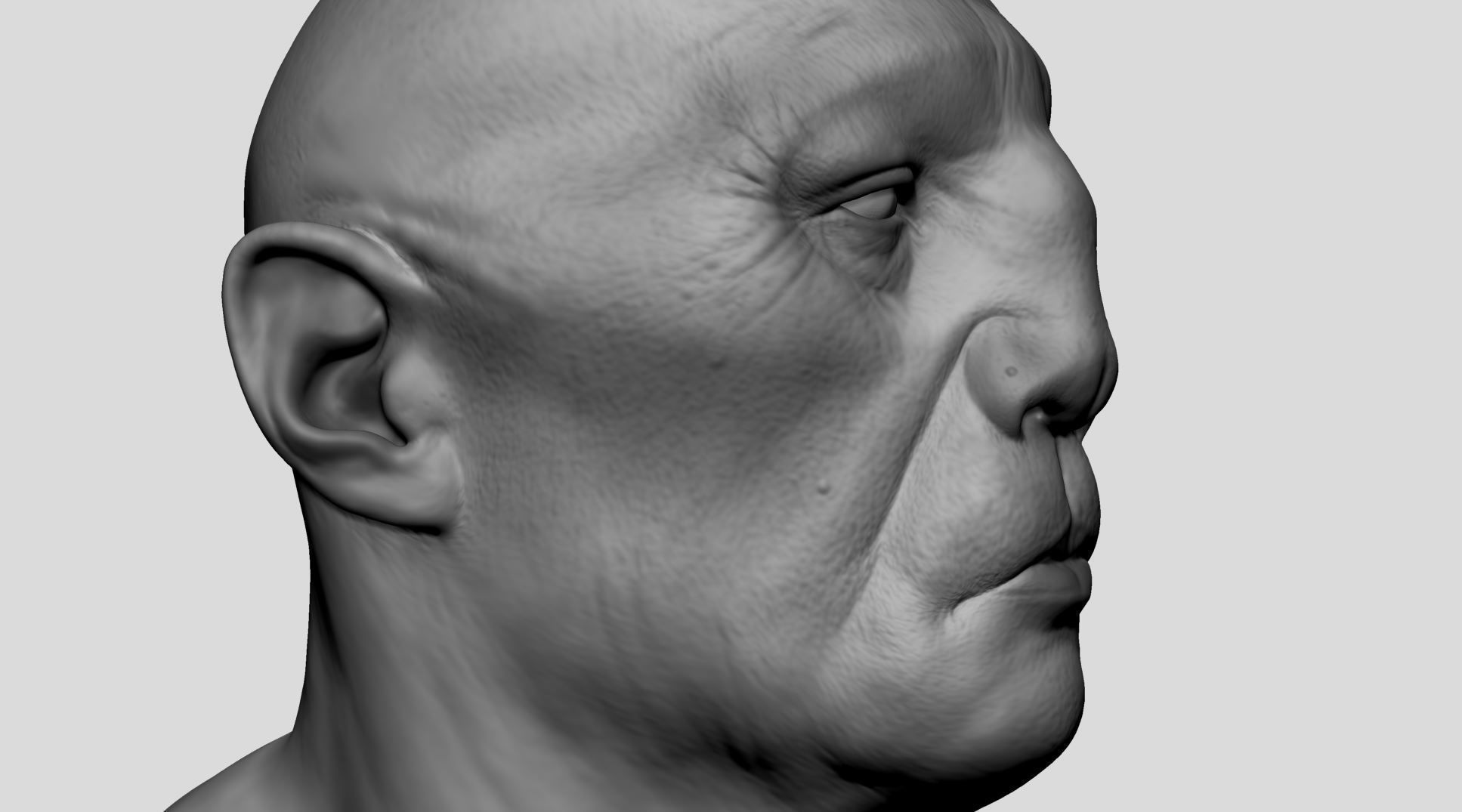 Creature Head v21 3D model_10