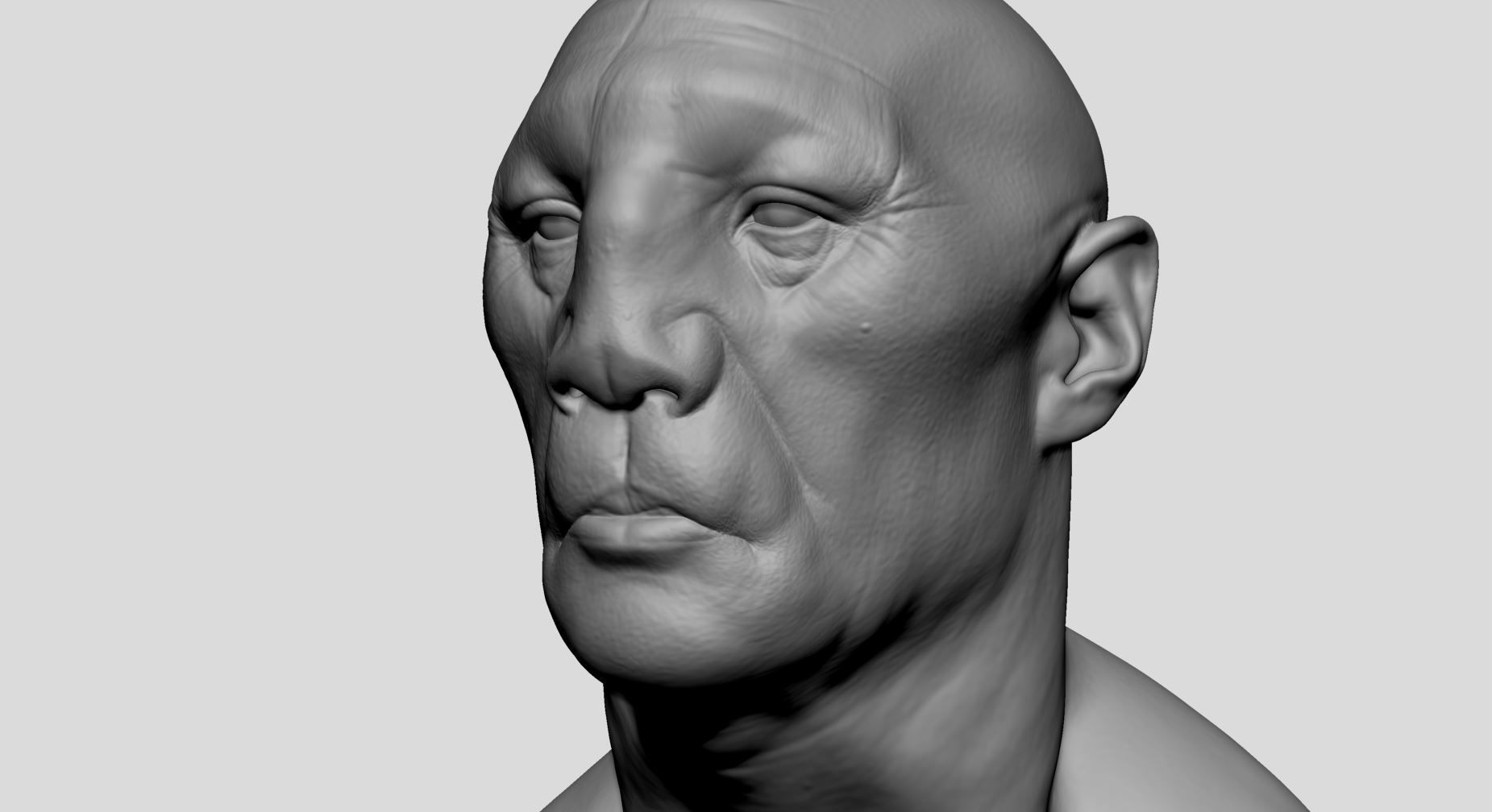 Creature Head v21 3D model_14